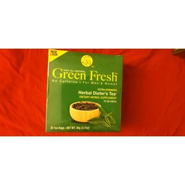 Fresh 2 PACK GREEN FRESH DIETER'S TEA 100%NATURAL NO CAFFEINE (30 TEA BAGS EACH)