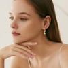 Estrellique Silver 925 Hoop Earrings Hanging for Women Girls, 925