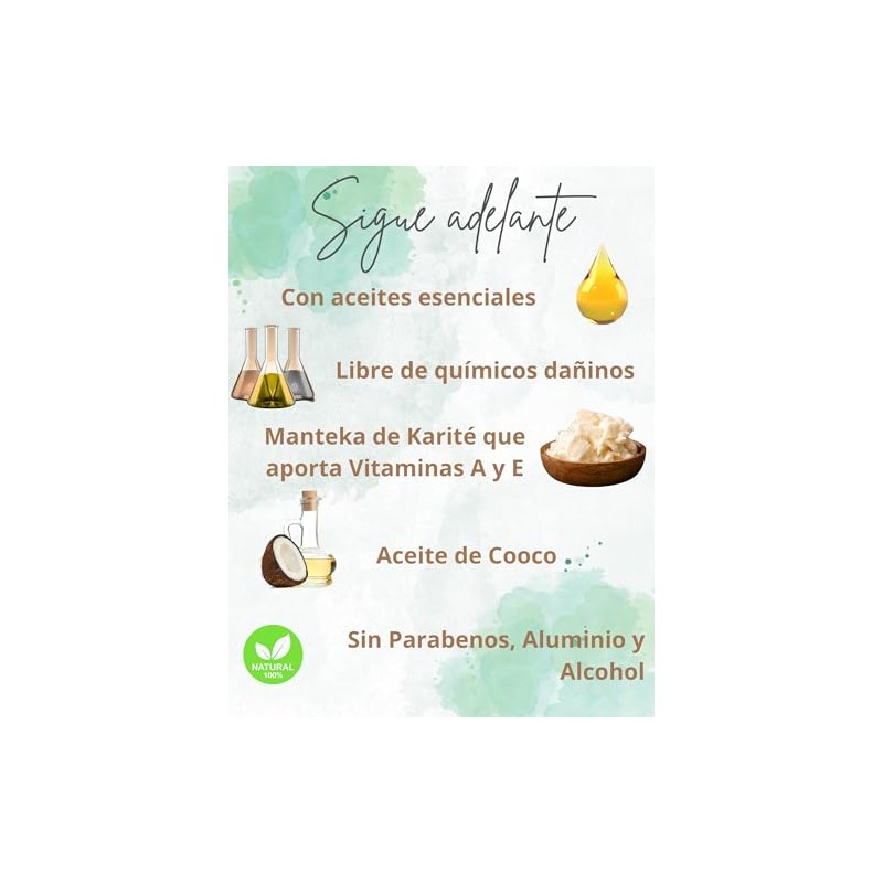 Desodorante Barra Natural Mujer, Verbena Floral, 45g, 2 Piezas