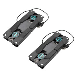 LABRIMP 2pcs Notebook Cooler Folding Laptop Cooling Pad Dual Fans Lightweight and Sturdy Anti- Design Portable Support for Laptops and Game Consoles Easy to Store