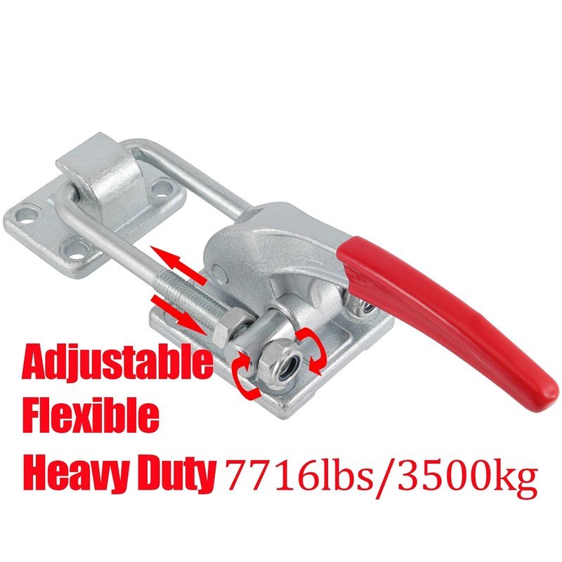 HOIGON 7716Lbs U-Hook Latch Clamp, CH-40380 Adjustable Heavy Duty Cast