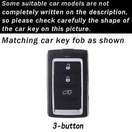 ontto Leather Key Fob Shell Fit for Jeep Grand Cherokee L Smart Remote Car Key Case for Grand Cherokee Wagoneer 2021-up,Anti-scratched Key Protector with Keychain,Blue