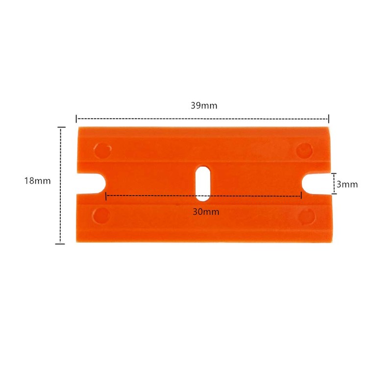Ewrap 100 Piece Plastic Glass Scraper Replacement, Scraper for Hob,