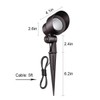 Outdoor Landscape Lighting Low Voltage Garden Landscape Lights Spotlight Uplight,