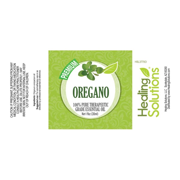 Healing Solutions 30ml Oils - Oregano Essential Oil - 1 Fluid Ounce