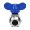 DERNORD Stainless Steel Ball Valve -3/8 Inch NPT Thread Male