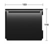 KEUCO Plan Black Selection Metal Toilet Roll Holder Matte Powder