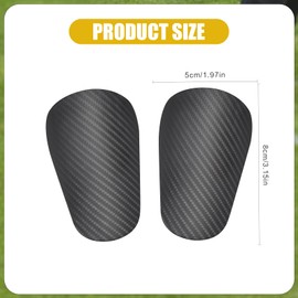 YALiya Football Shin Pads, 1 Pair Mini Shin Pads, 8 cm x 5 cm, Black, Small Shin Pads, Protective Equipment, for Children/Teenagers/Adults