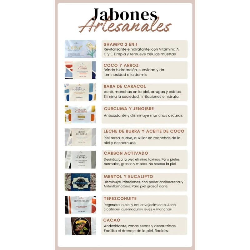 Pack 10 Pzs Jabón En Barra Artesanal Facial Y Corporal