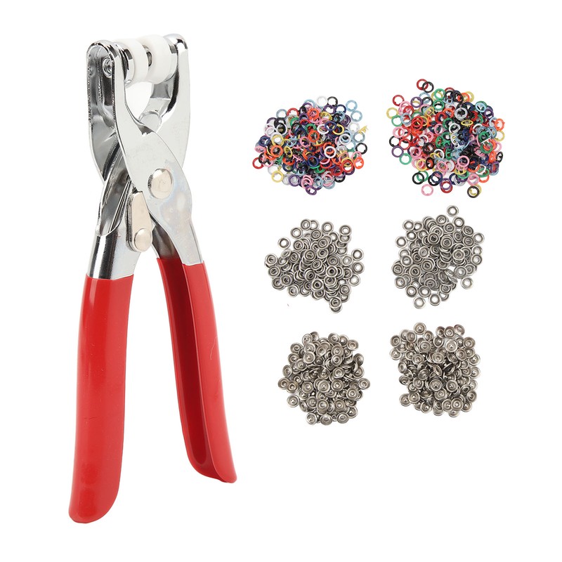 200 Sets Metal Snaps Buttons with Fastener Plier Snaps Buttons