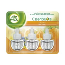 Air Wick Duftölflakon 3er Pack, Nachfüller für Duftstecker, Anti-Tabak