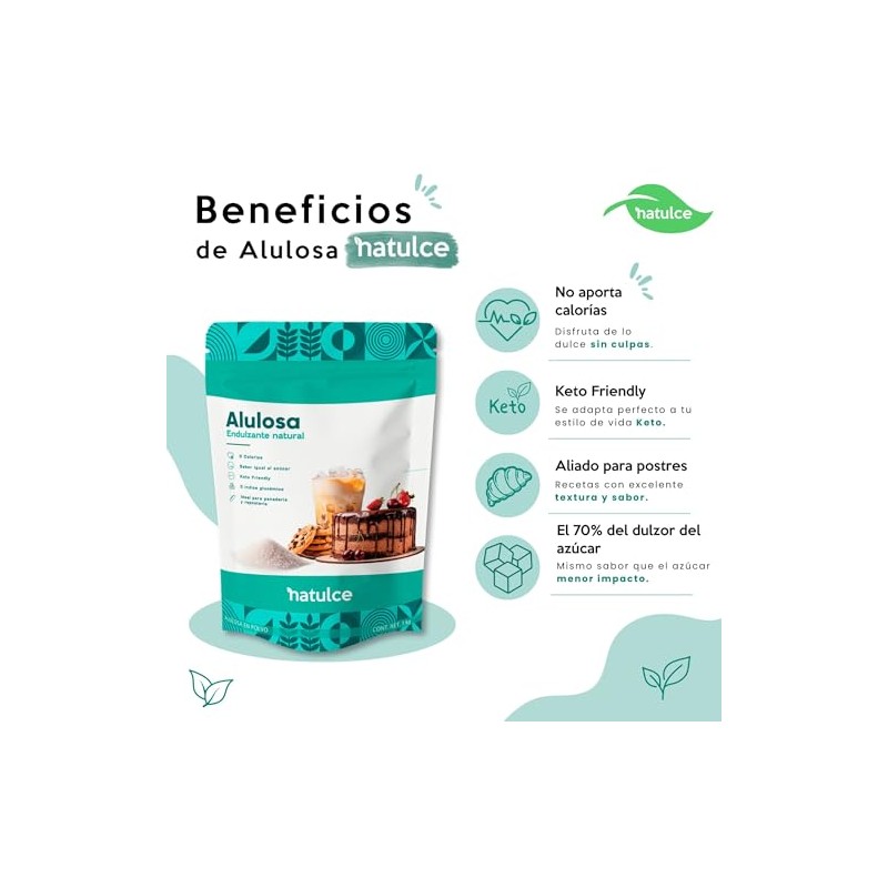 NATULCE | Alulosa 1 Kg Endulzante Natural Sustituto De Azúcar