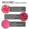 MULNRO boho floral scarf for women - lightweight chiffon shawl