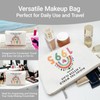 30th Birthday Gifts Women, Travel Makeup Bag, Linen Cotton Cosmetic