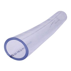 Duda Energy Clear Vinyl PVC Tubing 1-1/4" ID, 1 Foot Length, Flexible 63A Hardness