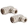 2PCS N Male to N Female Elbow Adapter RF Coaxial