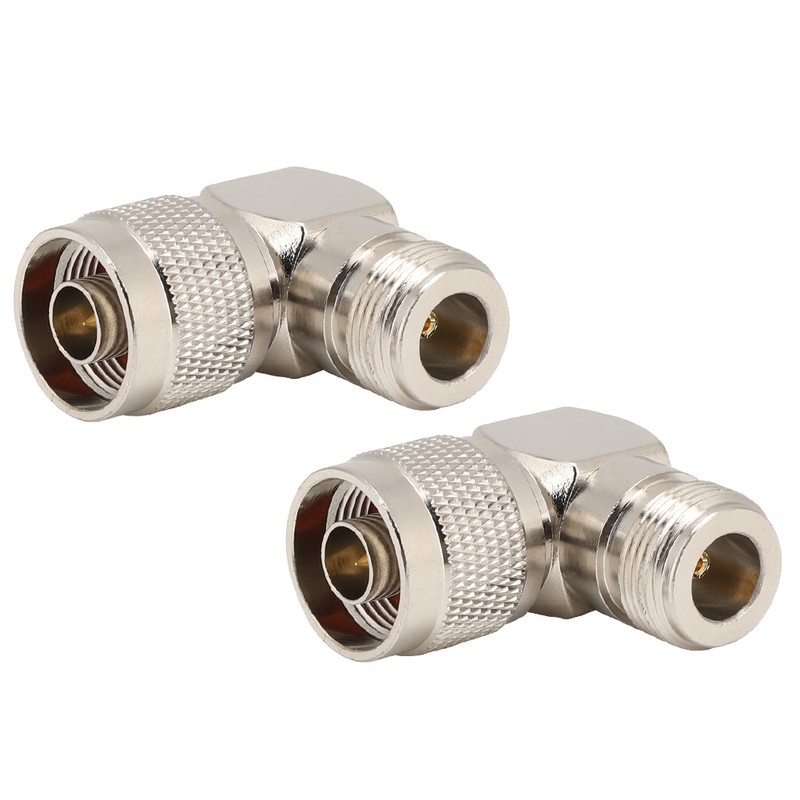 2PCS N Male to N Female Elbow Adapter RF Coaxial