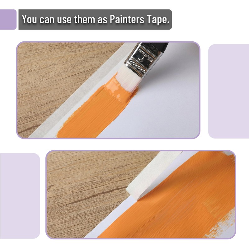Mr. Pen- Masking Tape, 0.6 inch, 3 Pack, Beige, Painter's