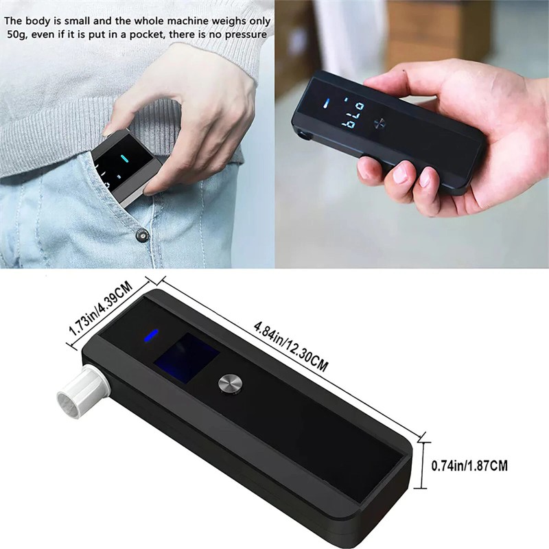 LCD Digital Breath-Alcohol Tester Breathalyser Police Analyzer 5s Response