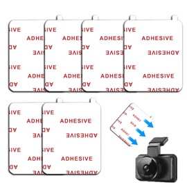 6 Pack 1.96" x 1.57"(40*50mm) Very High Bond Sticky Adhesive [Easy to Peel Off] Replacement,Double Sided Pads Gule for Dashboard Windshield Suction Cup Phone Holder Car DVR Home Suction Hooks (White)