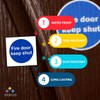 Stcky Fire Door Safety Vinyl Signs [Pack of 12] -