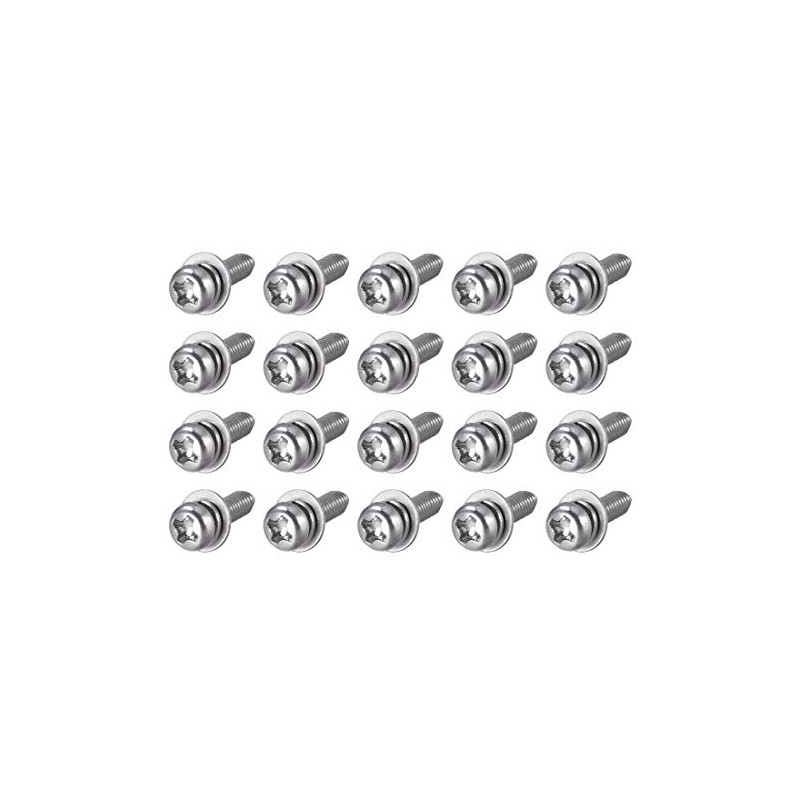 sourcing map M3 x 12mm 304 Stainless Steel Phillips Pan
