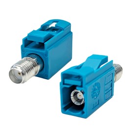 Maswell Fakra Z Female Adapter to SMA female Universal Compatibility for FM, 4G/5G Cellular, GPS,Bluetooth and Other SMA Coax Cables RF threaded automotive antenna low loss adapter