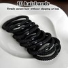 MOTIBACK Pack of 10 Braided Hair Ties for Men and