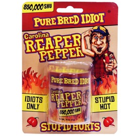 Pure Bred Idiot Pure Ground Carolina Reaper Powder - Ultimate Hot Pepper Powder Gift - Try if you dare!
