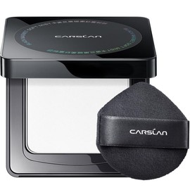 CARSLAN Black Magnet Pressed Setting Powder, 24H Longlasting Oil Control Translucent Powder, Poreless, Waterproof, Lightweight, No Caking, Talc Free:_A.Pressed: 01 Translucent for Dry & Combination