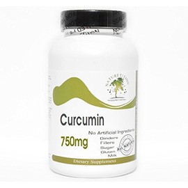 Naturetition Supplements Curcumin 750mg Curcuminoids 95% ~ 100 Capsules - No Additives