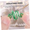 TEHAUX 9pcs Adjustable Crochet Rings Yarn Guide Finger Holders for