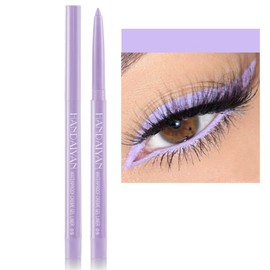 ONarisae eyeliner pencil retractable eyeliner creamy pigmented smudge proof eye liner pen Light Purple