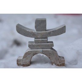 Inukshuk Soapstone Statue - Hand Carved, Canadian 3”