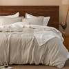 PHF 100% Cotton Muslin Duvet Cover King Size, 3-Layer Guaze