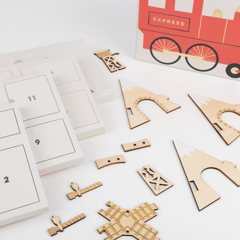 Meri Meri Railway Train Advent Calendar (Pack of 1)