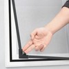 Magnetic Mosquito Net: Durable Frame, Detachable, High-Density Barrier White 60x140cm