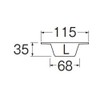 SANEI PH6210F-L Sink Parts, Garbage Strainer, Prevents Sliming, Drain Diameter: