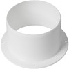 4" Inch / 100 mm Duct Connector Flange, Plastic Straight