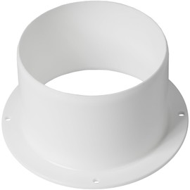 4" Inch / 100 mm Duct Connector Flange, Plastic Straight Pipe Flange for Heating Cooling Ventilation System (4'' Inch)