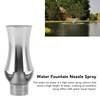 Cascade Fountain Nozzle, Stainless Steel Water Fountain Nozzle Spray, Pond
