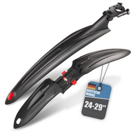 bonsport Bicycle Mudguard Set 24-29 Inch Universal Mudguards Mountain Bike with Quick Release for Front and Rear MTB Splash Guard