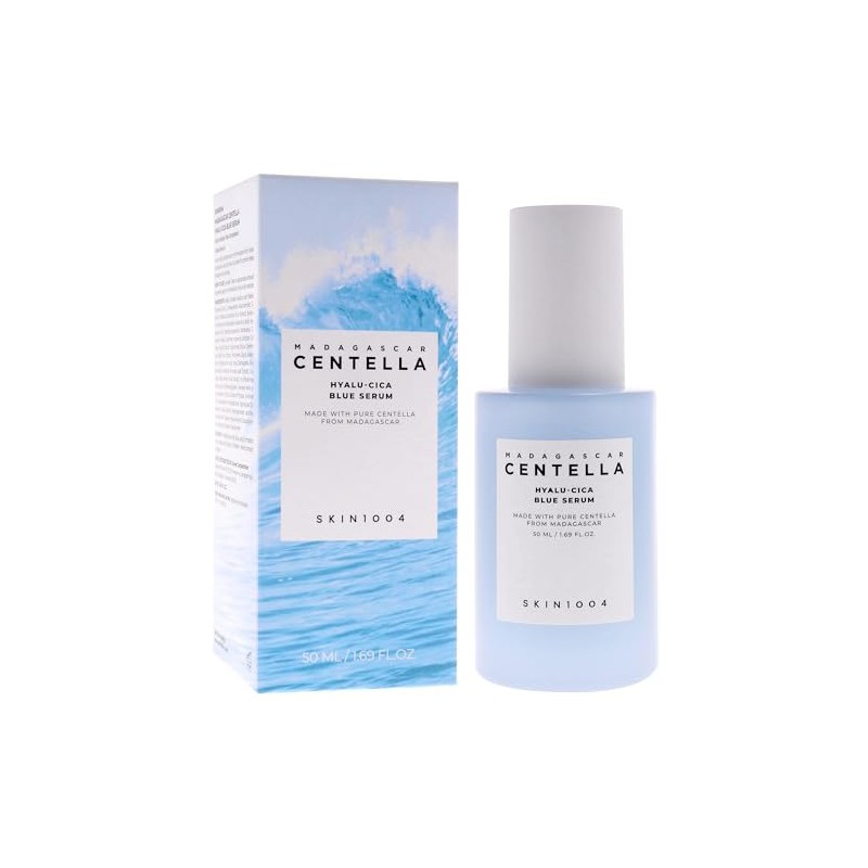 Madagascar Centella Hyalu Cica Blue Serum by Skin1004 for Women