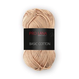 Pro Lana Basic Cotton 50 g - Choice of Colours (8 - Light Brown)