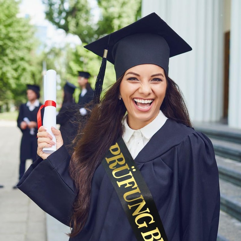 QIMMU Exam Passed Sash, Graduate Hat, Academic Hat, Bachelor Graduation