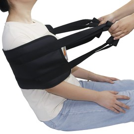 1Pcs Padded Transfer Belt Patient Lift Sling Transfer Belt Heavy Duty Bed Nursing Transfer Sling for Movement, Stand Assist Aid Sling for Elderly Seniors Standing Walking Assist Belt Safer Transfers