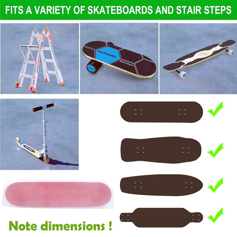PMELCXD Transparent Skateboard Grip Tape - Clear Grip for All