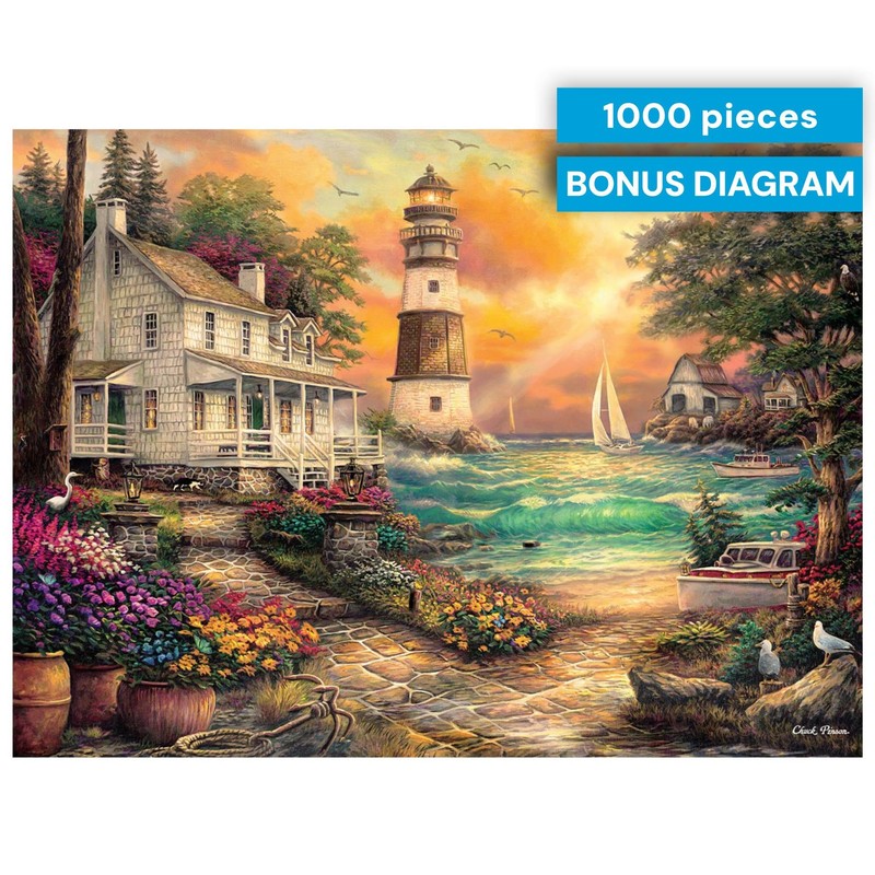 Buffalo Games - Chuck Pinson - Cottage by the Sea