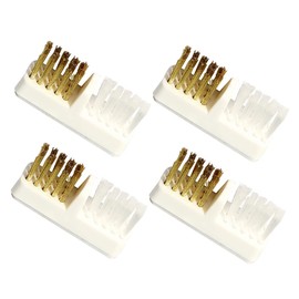 Ipetboom Ergonomic Design Nail Art Brush Set 4pcs Copper Wire Brush for Nail Drill Cleaning Dust Removal