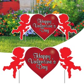 Garden Decoration Garden Stakes Yard Card Valentine's Outdoor Day With Home Decor House Mailbox with Flag
